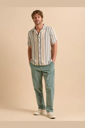 Brakeburn Linen Blend Regular Fit Jacquard Resort Shirt