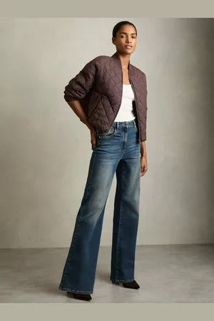 Reiss Nina Quilted Bomber Jacket
