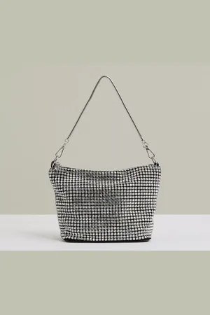 Reiss Leah Crystal Bracelet Pouch Bag