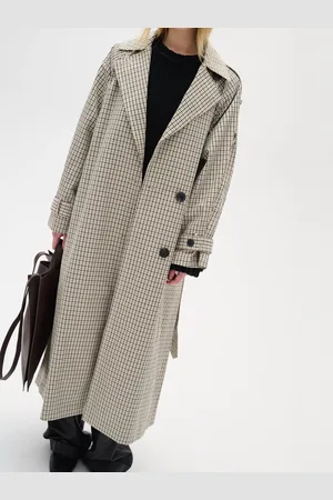 INWEAR Umaya Check Trench Coat