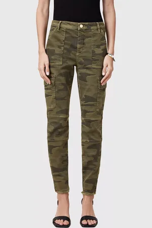 AllSaints Duran Camouflage Skinny Cargo Trousers