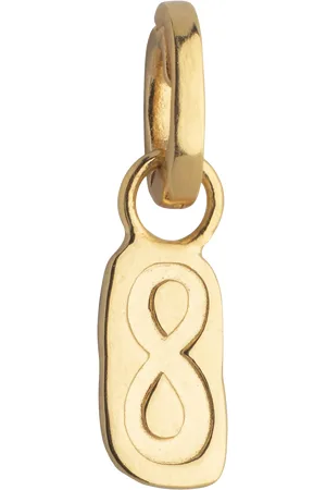 Enamel Endless Infinity Charm, Gold