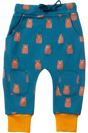 Little Green Radicals Baby Organic Cotton Teddy Bears Joggers