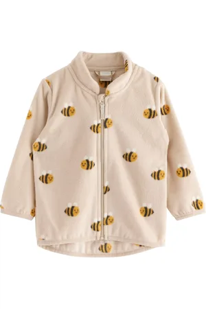 Lindex Baby Outdoor Zip-Up Bee Fleece Jacket