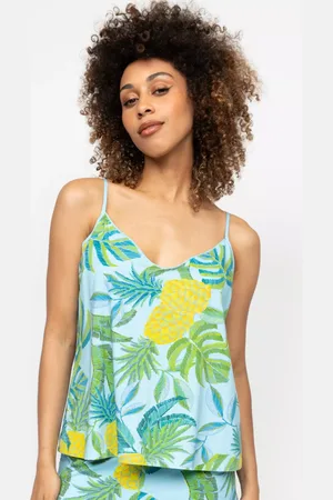Cyberjammies Paige Pineapple Print Cami Pyjama Top