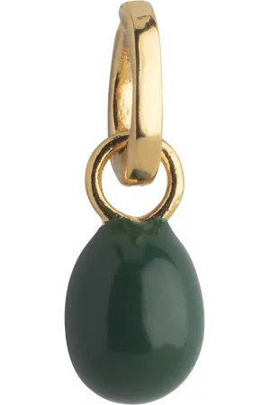 Enamel Eleanor Charm, Petrol Green/Gold
