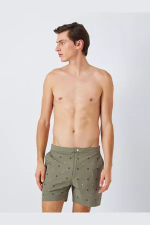 John Lewis Embroidered Geo Tailored Swim Shorts