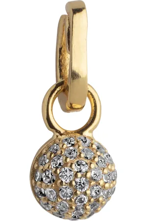Enamel Disco Ball Charm, Gold