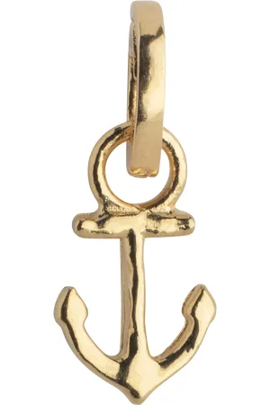 Enamel Steady Anchor Charm, Gold