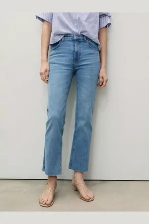 MANGO Sienna Flare Crop Jeans