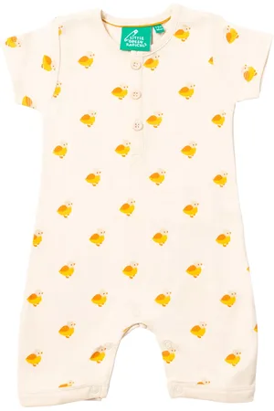 Little Green Radicals Baby Little Ducks Pure Organic Cotton Romper