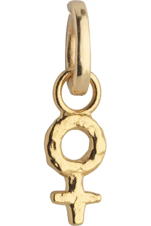 Enamel Feminine Power Charm, Gold