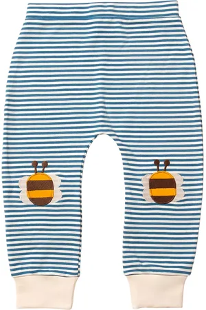 Little Green Radicals Bbay Bees Knees Patch Striped Joggers