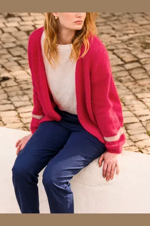 CELTIC & CO. Slouch Open Neck Wool Rich Cardigan