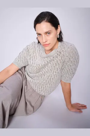 Mos Mosh Karin Maris Textured Short Sleeve Jumper