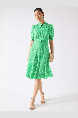 L.K. Bennett Esme Ikat Spot Print Dress