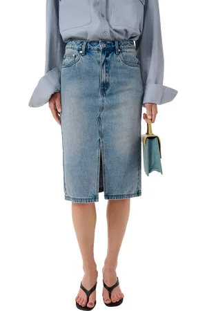 Gestuz GZlayza Pencil Fit Denim Skirt