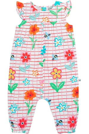 Frugi Baby Lula Organc Cotton Floral Playsuit