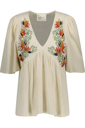 Leon & Harper Choly Beaded Embroidered Top