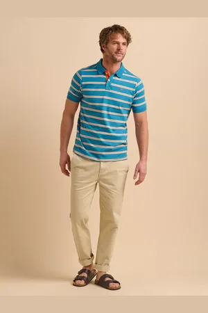 Brakeburn Cotton Regular Fit Short Sleeve Stripe Polo Shirt