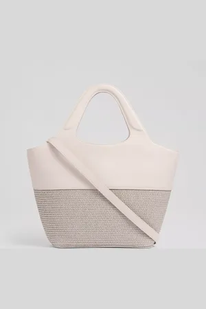 L.K. Bennett Carly Straw Crossbody Tote Bag