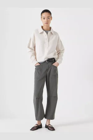 Hush Puppies Crop Polo Sweatshirt