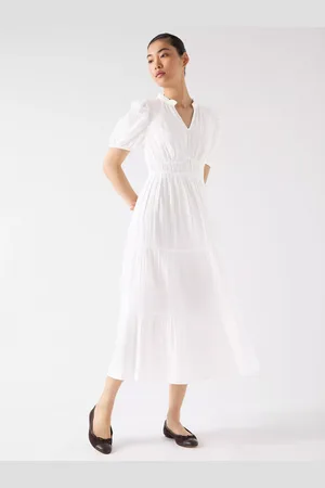 L.K. Bennett Felicity Cheesecloth Midi Dress