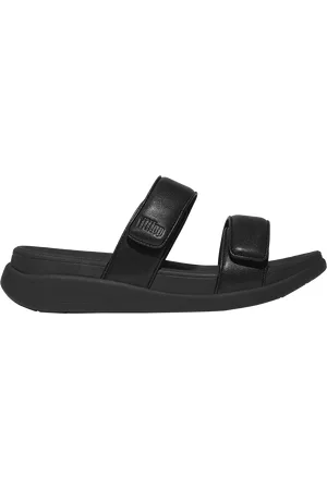 FitFlop F-Mode Go Adjustable Flatform Two Bar Slider Sandals