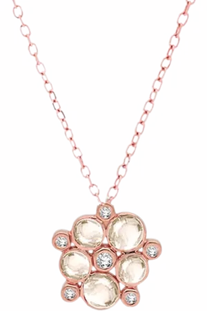 London Road 9ct Gold Cabochon Diamond Pendant