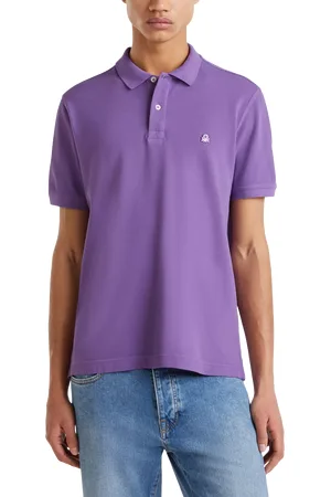 Benetton Cotton Regular Fit Short Sleeve Polo Shirt