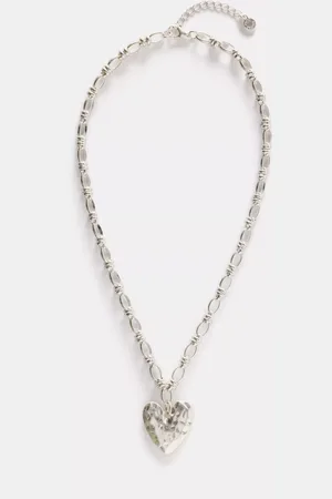 mint&berry Hammered Heart Pendant Necklace