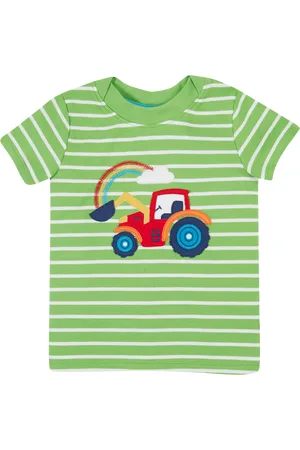 Frugi Baby Tractor Easy On Pure Organic Cotton T-Shirt