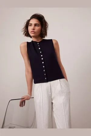 mint&berry High Neck Knitted Waistcoat