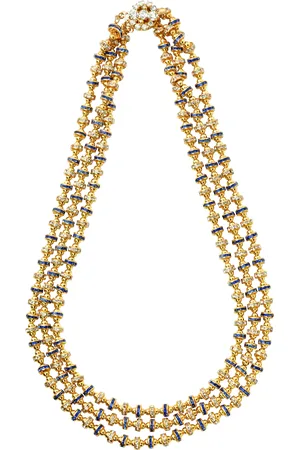 Eclectica Pre-Loved Three Row Necklace, Dated Circa 1980s