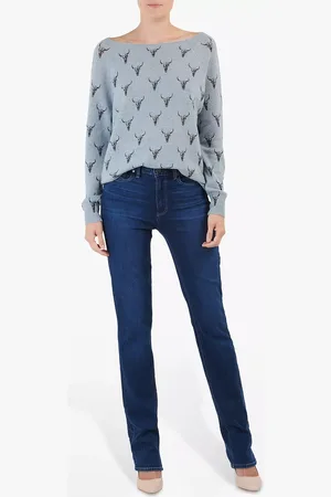 Paige Hoxton High Rise Straight Leg Jeans