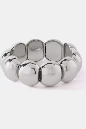 mint&berry Polished Pebble Stretch Bracelet, Tone