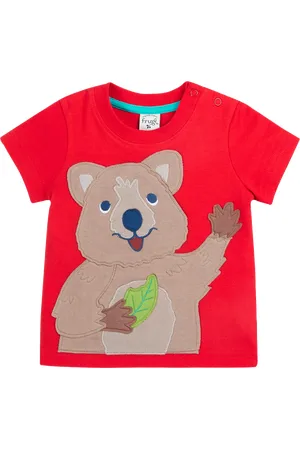 Frugi Baby Carsen Organic Cotton Koala Applique T-Shirt