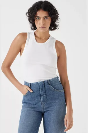 Hush Puppies High Neck Ribbed Vest Top