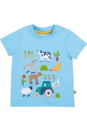 Frugi Baby Organic Cotton Farmyard Applique T-Shirt