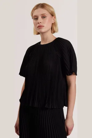 Ted Baker Agara Pleated Short Sleeve Blouse