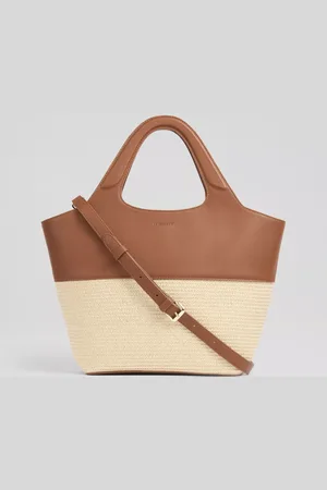 L.K. Bennett Carly Straw Crossbody Tote Bag