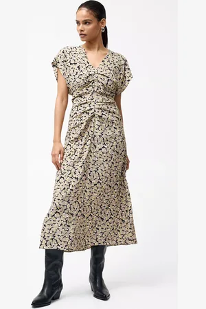 French Connection Lillian Draped Front Midi Dress