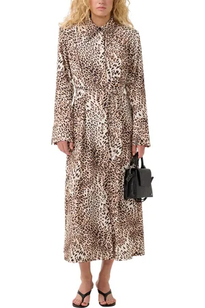 Gestuz GZmareen Leopard Print Shirt Dress