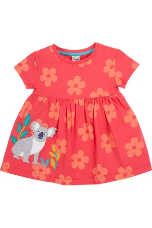 Frugi Baby Millie Organic Floral Print Applique Tunic Top