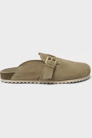 J.Crew Suede Buckle Mules