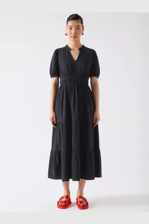 L.K. Bennett Felicity Cheesecloth Midi Dress