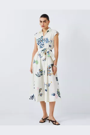 MARELLA Pier Graphic Belted Dress