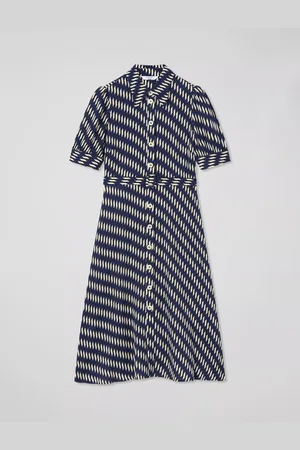 L.K. Bennett Petite Valerie Abstract Shirt Dress
