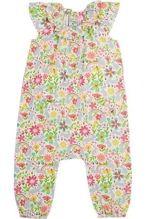 Frugi Baby Peony Organic Cotton Floral Playsuit