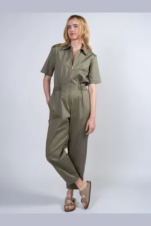 Cape Cove Zip Barrel Leg Jumpsuit